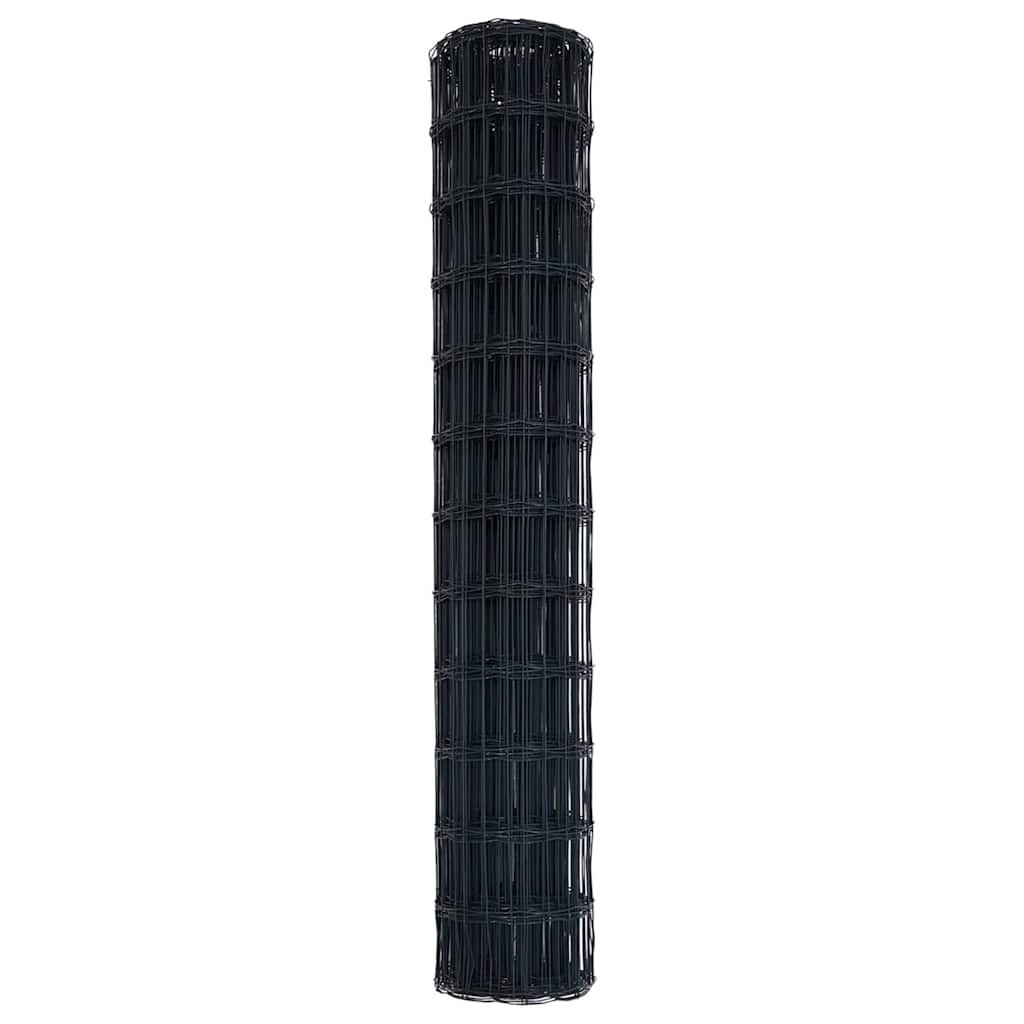Euro ograda Siva 1,4 x 10 m Željezo prekriveno PVC-om