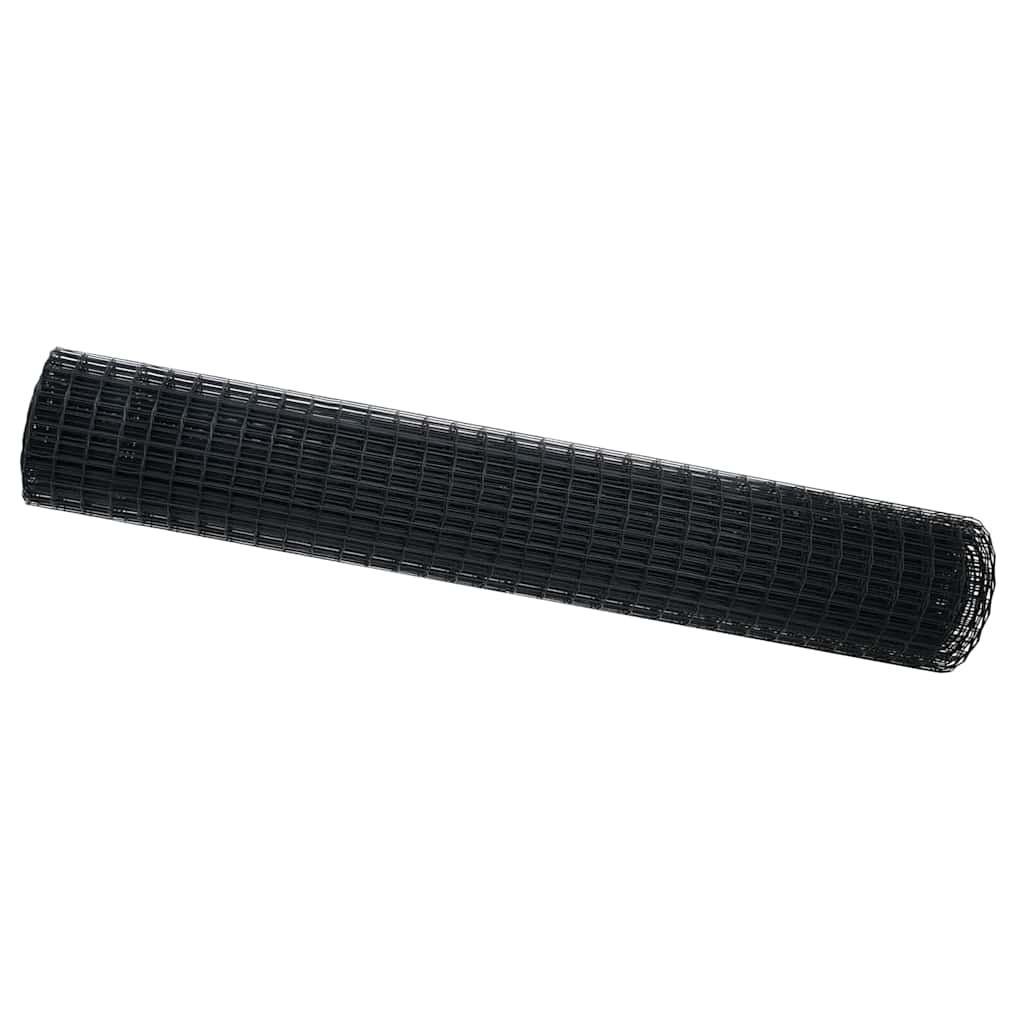 Euro ograda Siva 1.5 x 10 m Željezo prekriveno PVC-om