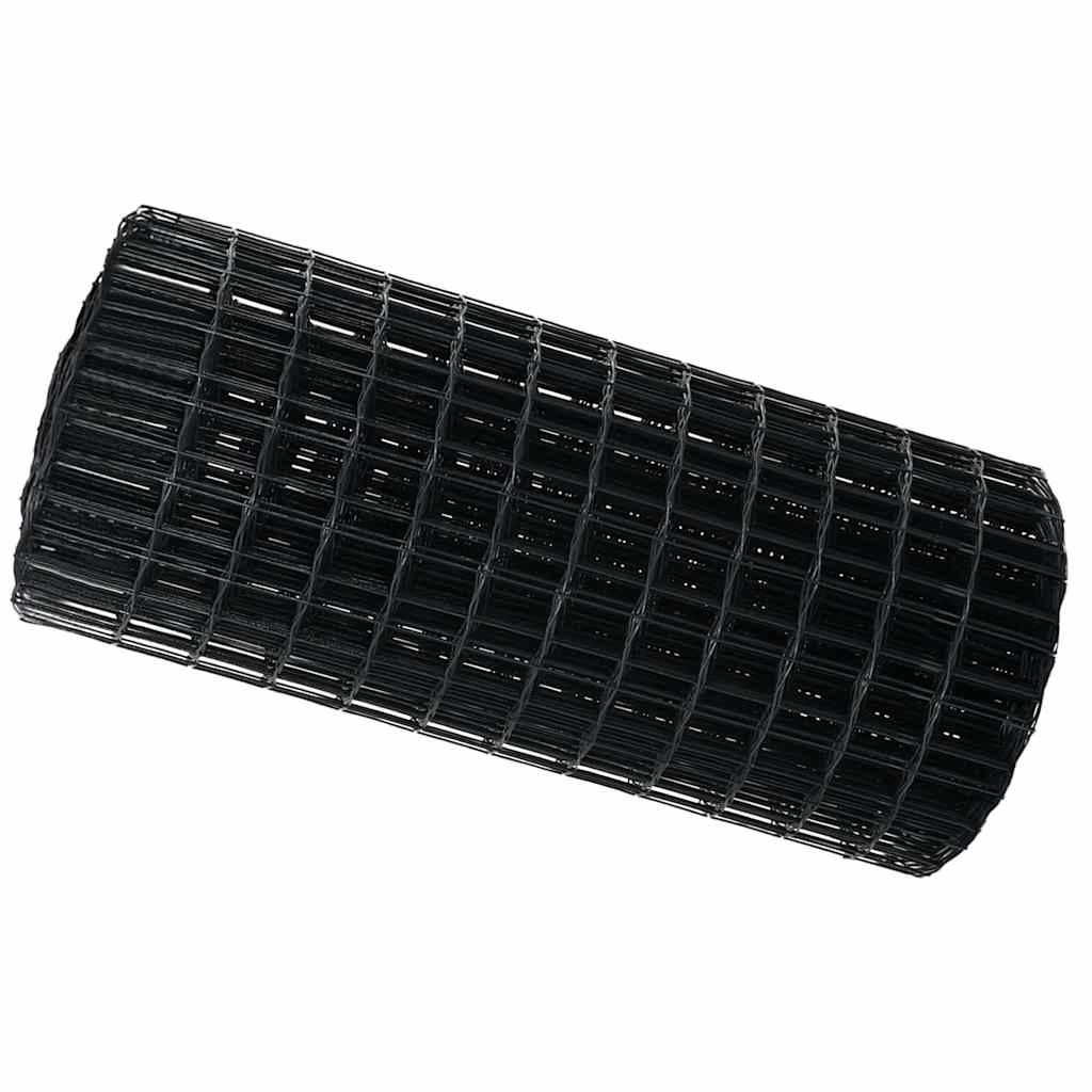 Euro ograda 0,6 x 10 m Željezo prekriveno PVC-om Siva