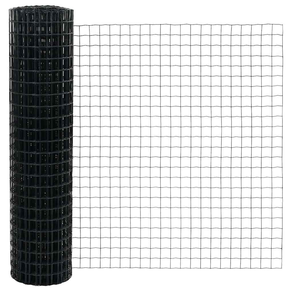Euro ograda Siva 1,2 x 25 m Željezo prekriveno PVC-om