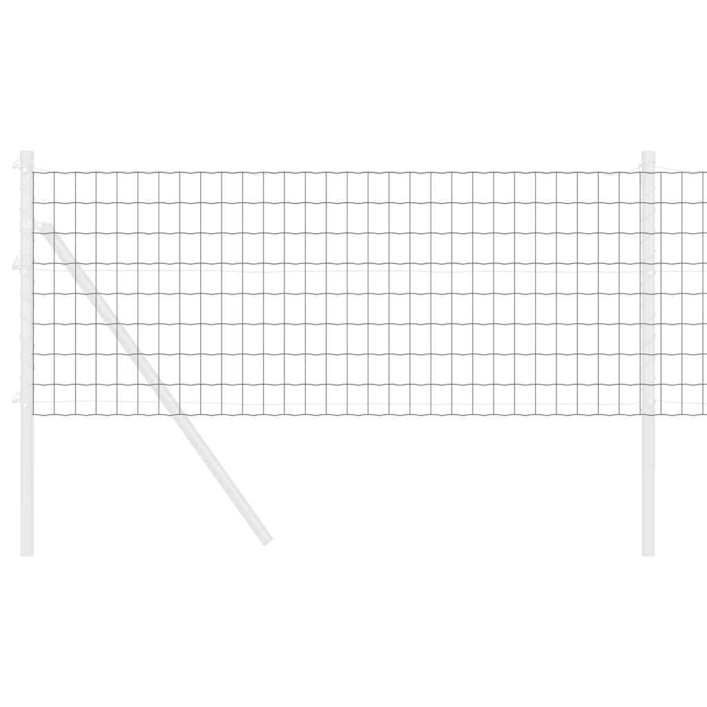 Euro ograda Siva 0,8 x 25 m Željezo prekriveno PVC-om