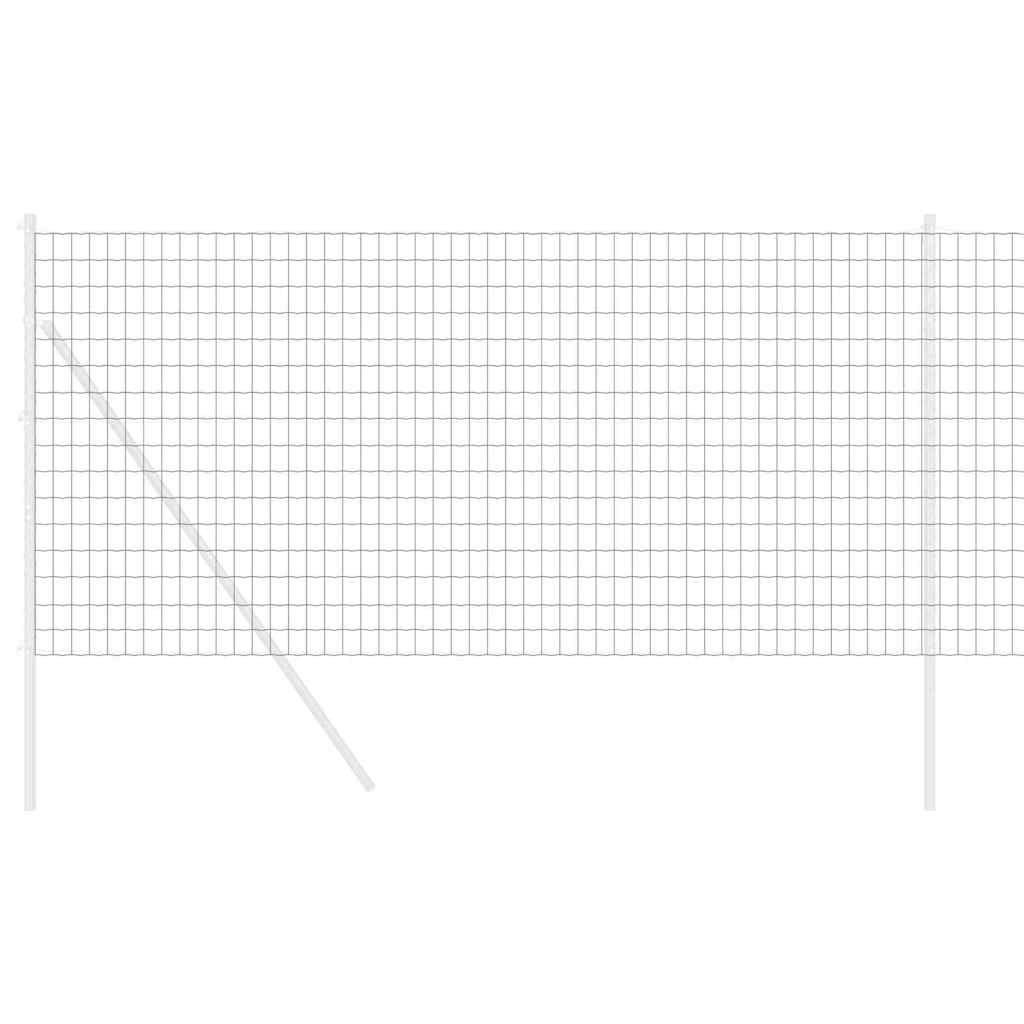 Euro ograda Siva 1,2 x 25 m Željezo prekriveno PVC-om