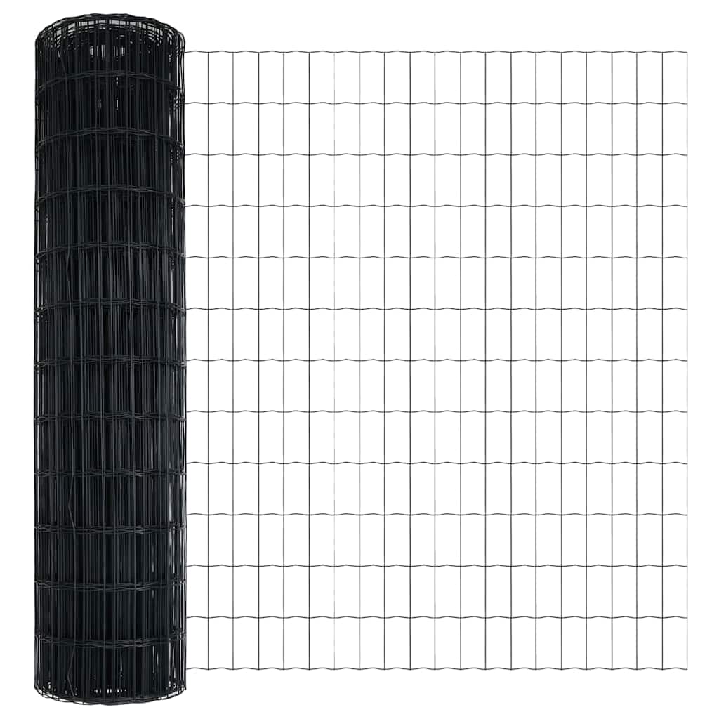 Euro ograda Siva 1 x 25 m Željezo prekriveno PVC-om