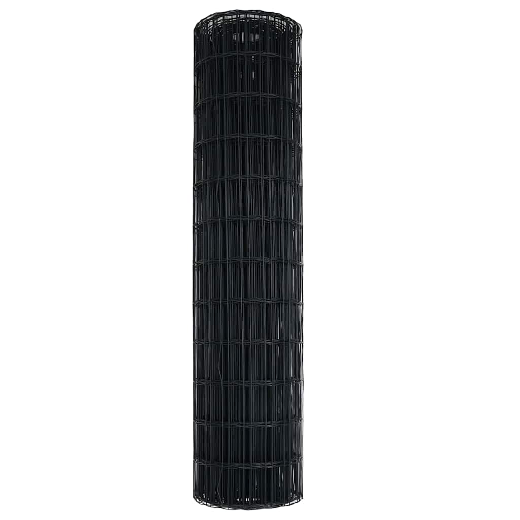 Euro ograda Siva 1 x 25 m Željezo prekriveno PVC-om