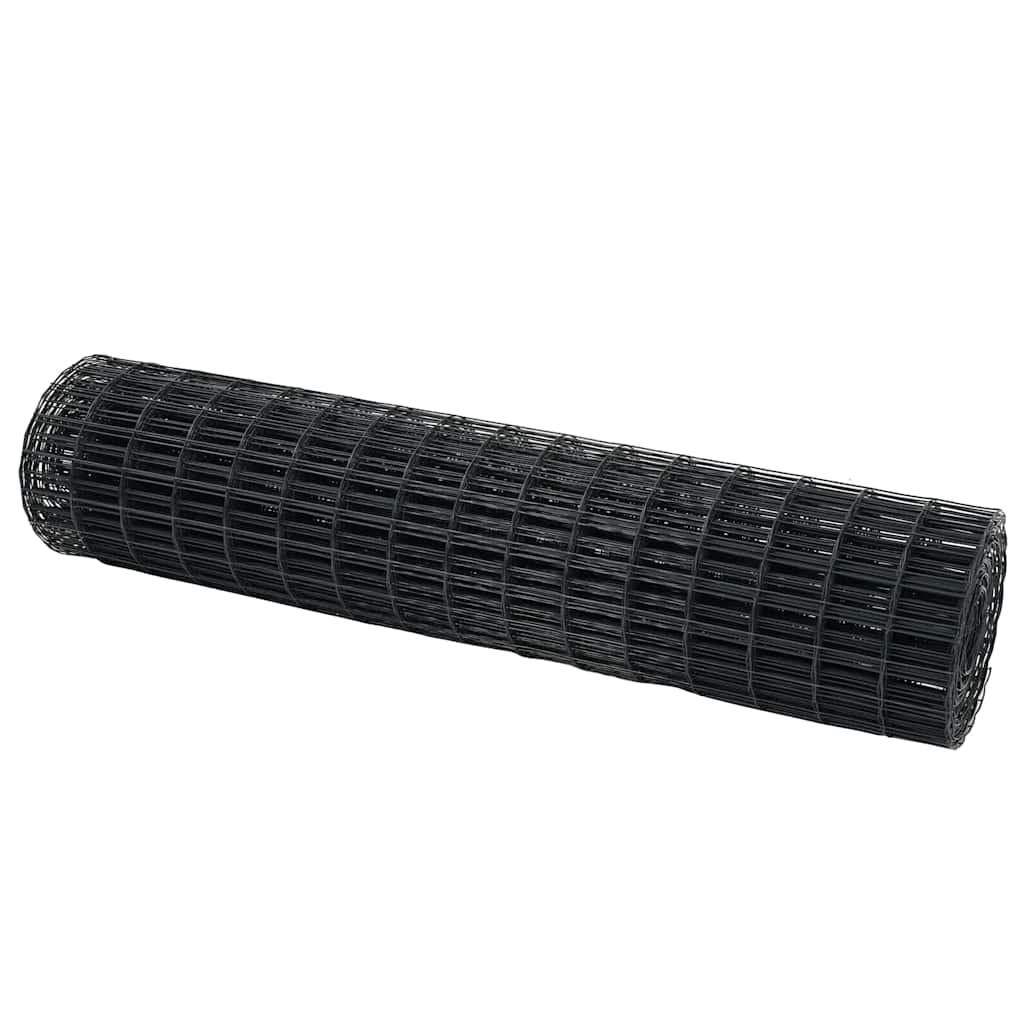 Euro ograda Siva 1 x 25 m Željezo prekriveno PVC-om