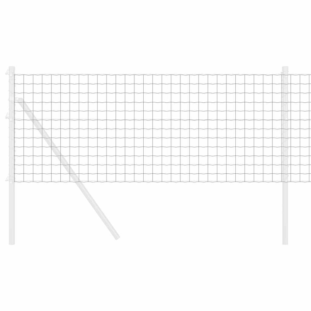 Euro ograda Siva 0,4 x 50 m Željezo prekriveno PVC-om
