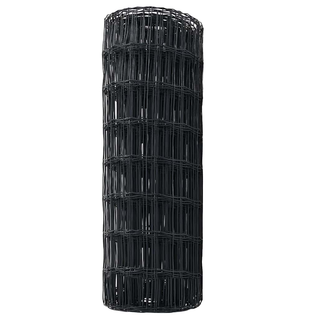 Euro ograda Siva 0,6 x 10 m Željezo prekriveno PVC-om