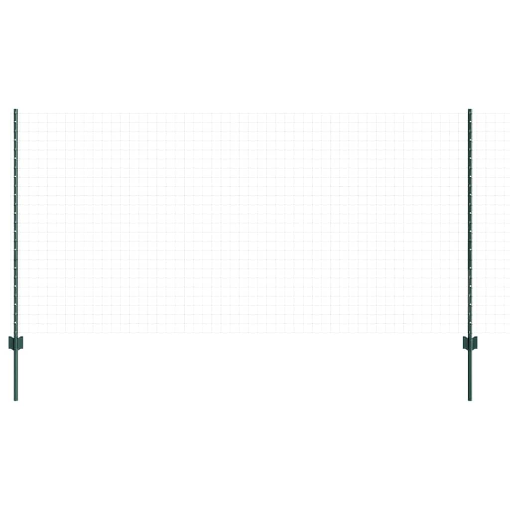 Stup za ogradu 22 pcs Zelena 160 cm Čelik