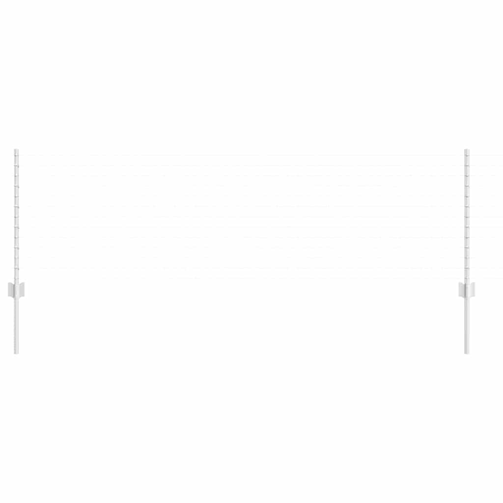 Stup za ogradu 22 pcs Srebrno 120 cm Čelik