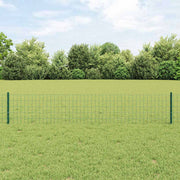 Euro ograda s postom 10 x 0,4 m Čelik premazan PVC-om Zelena