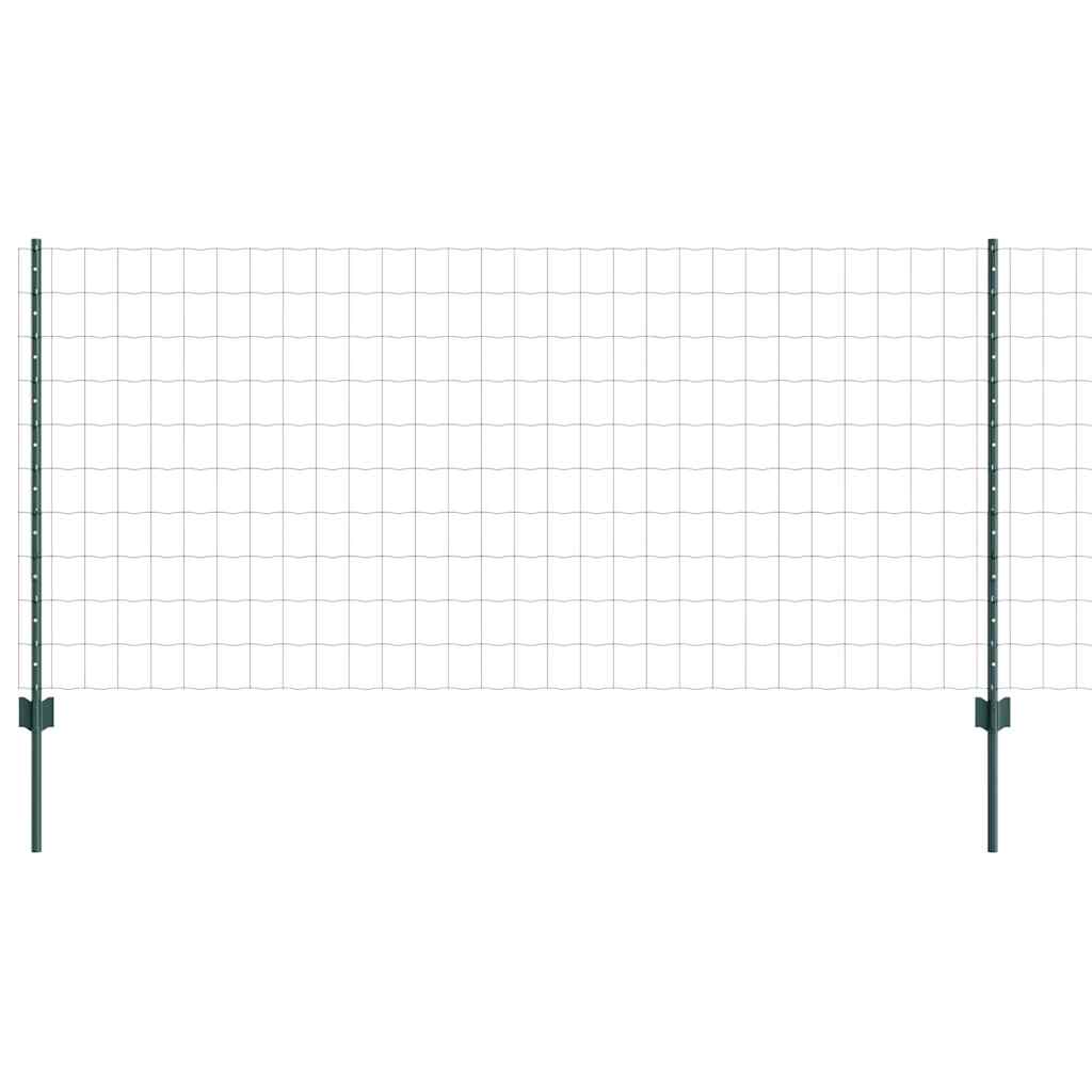 Euro ograda s postom 10 x 1 m Čelik premazan PVC-om Zelena
