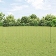 Euro ograda s postom 10 x 1,4 m Čelik premazan PVC-om Zelena