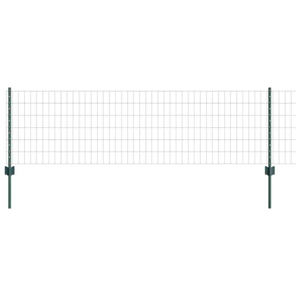 Euro ograda s postom 25 x 0,6 m Čelik premazan PVC-om Zelena