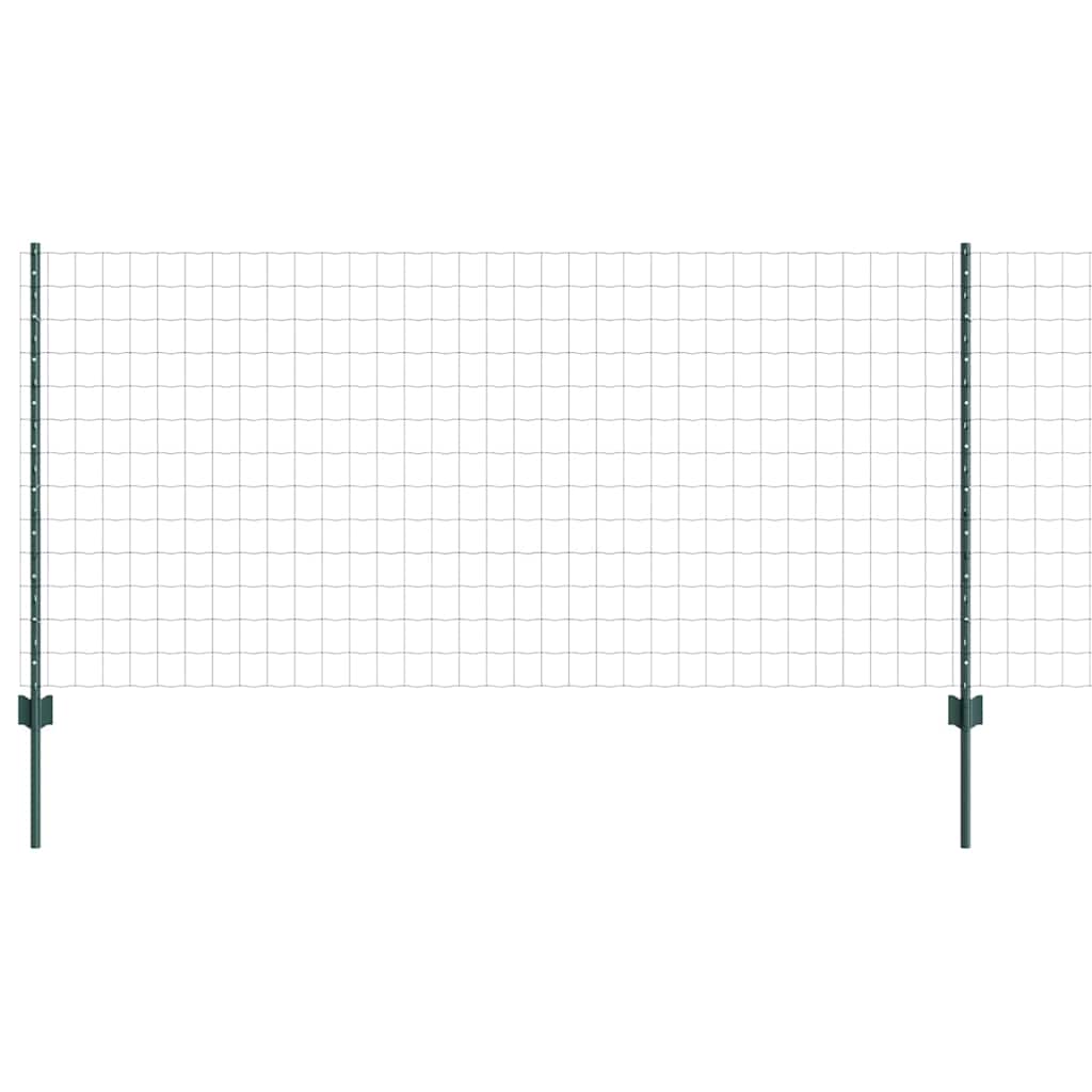 Euro ograda s postom 10 x 1 m Čelik premazan PVC-om Zelena