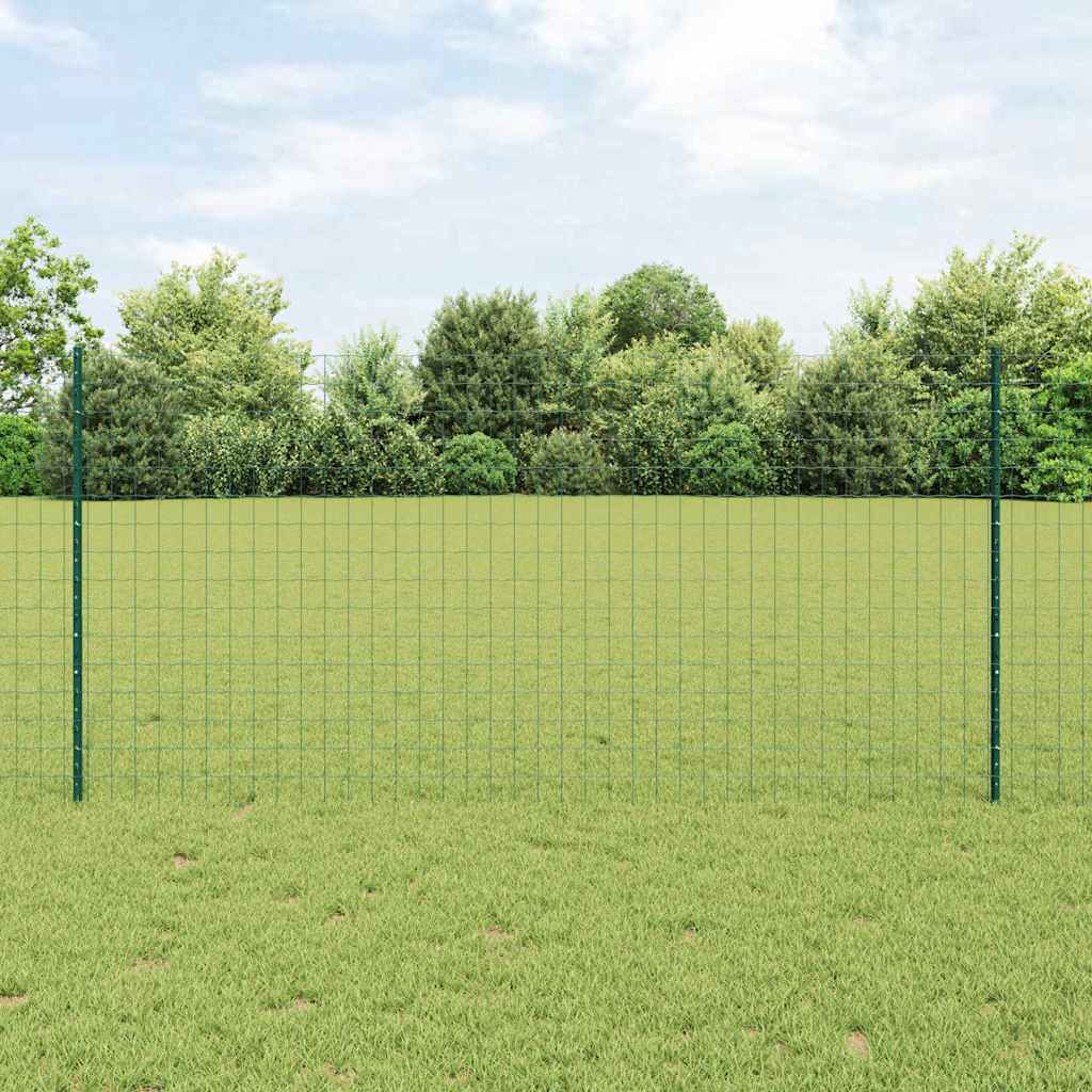 Euro ograda s postom 25 x 1,2 m Čelik premazan PVC-om Zelena