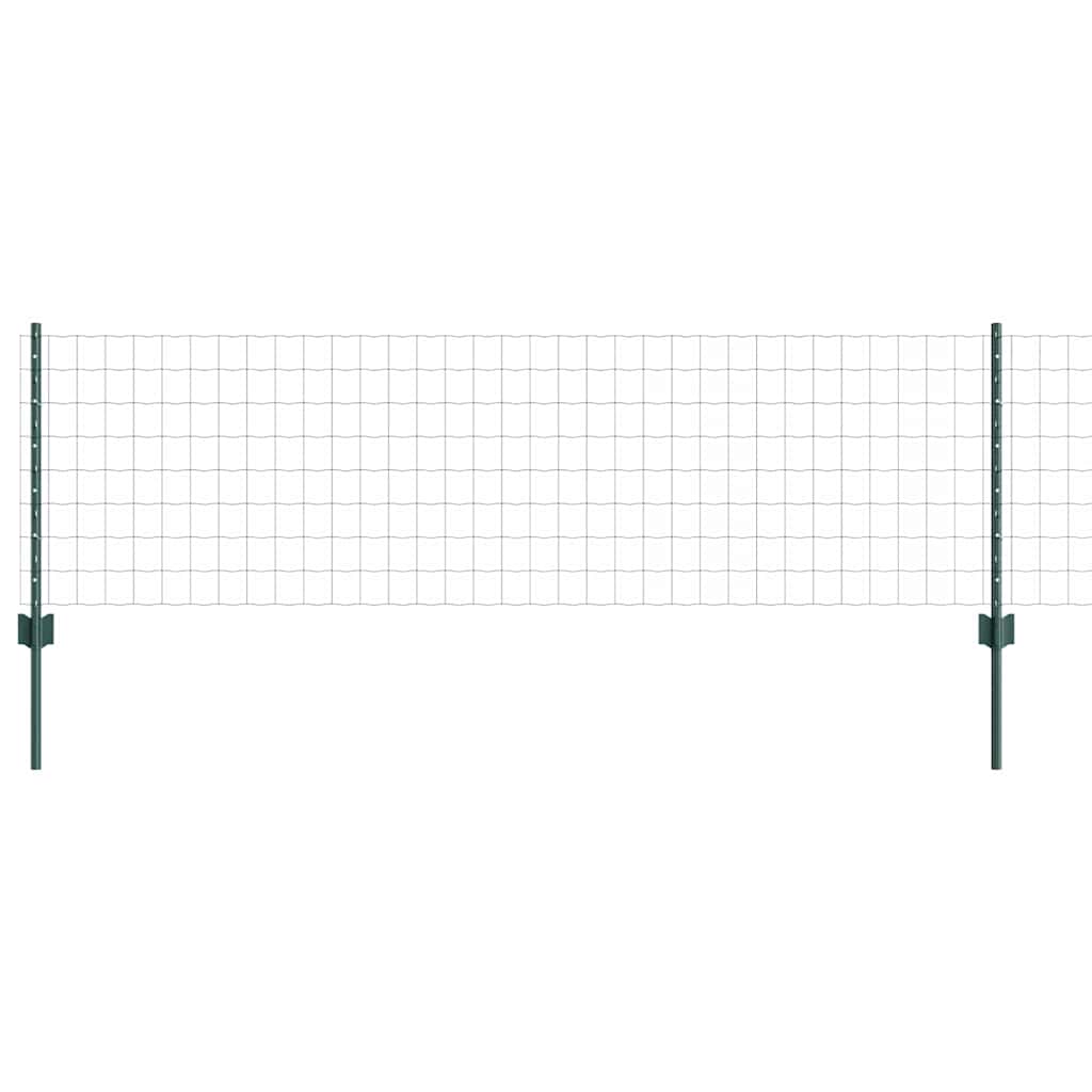 Euro ograda s postom 50 x 0,6 m Čelik premazan PVC-om Zelena