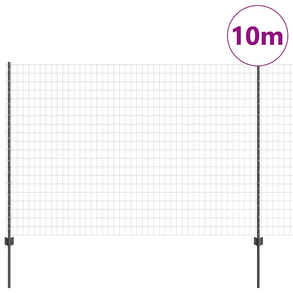 Zavarena žičana ograda 10 x 1,5 m (Š x V) Čelik premazan PVC-om