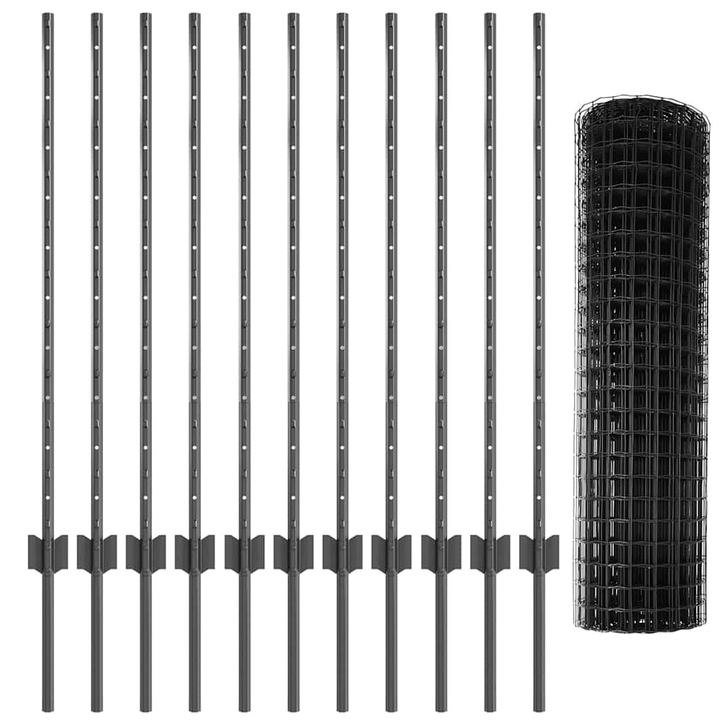 Zavarena žičana ograda 25 x 1 m (Š x V) Čelik premazan PVC-om