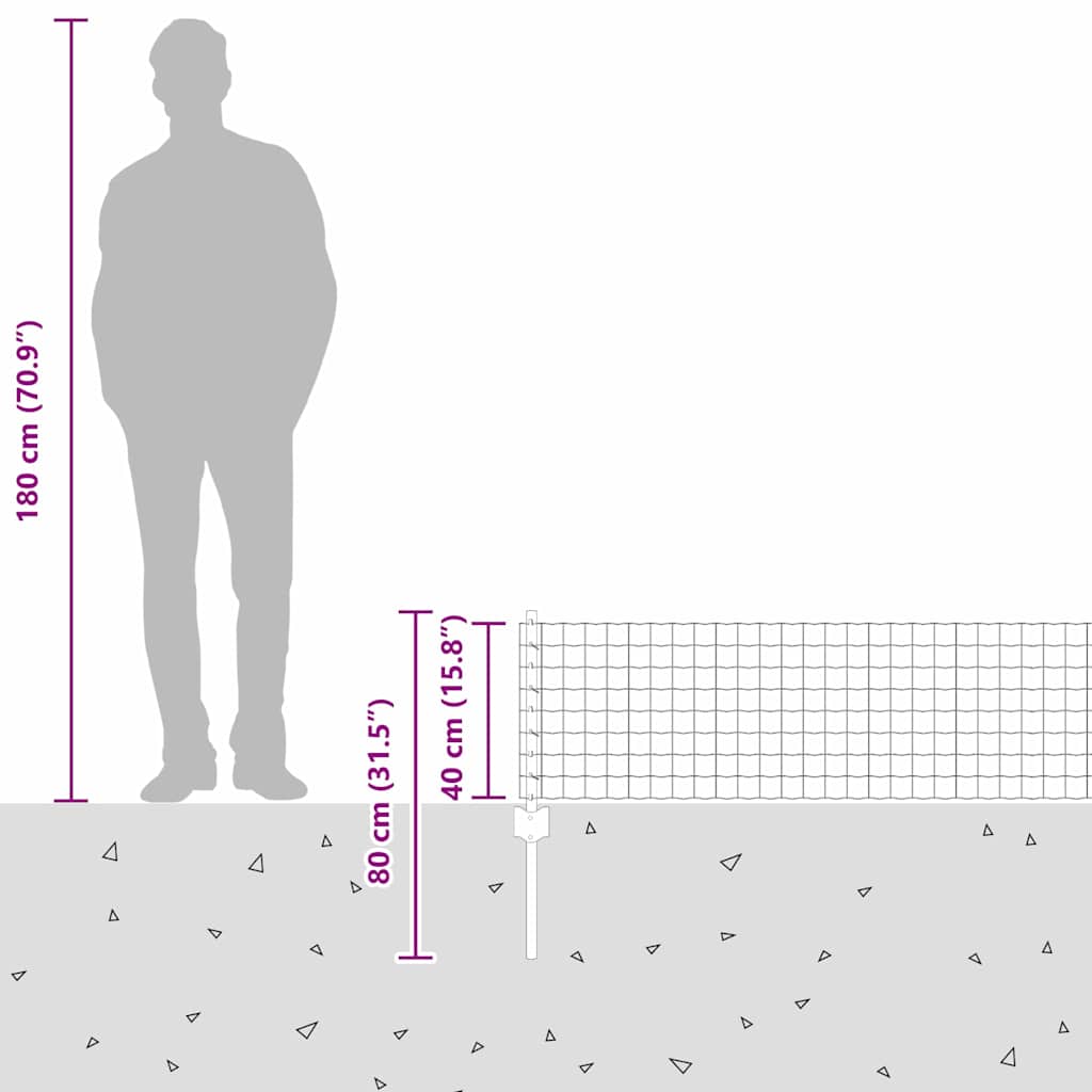 Zavarena žičana ograda 25 x 1 m (Š x V) Čelik premazan PVC-om