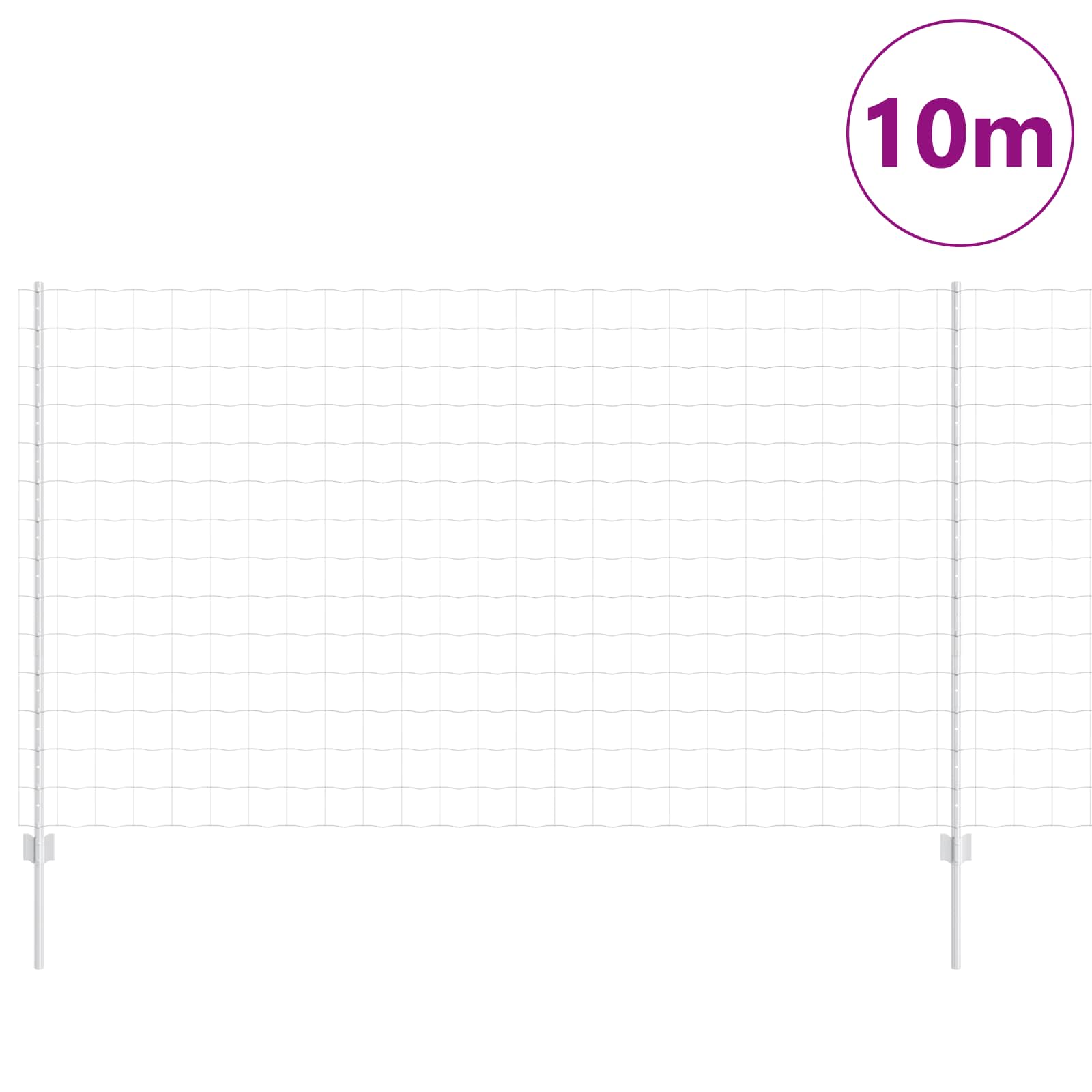 Zavarena žičana ograda 10 x 1,4 m (Š x V) Vruće pocinčani čelik