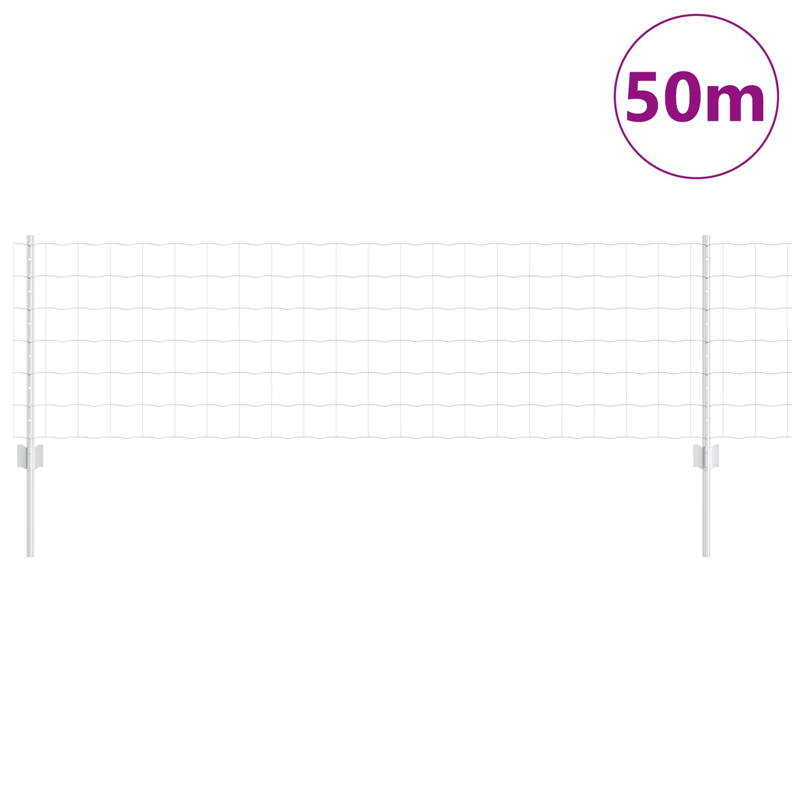 Zavarena žičana ograda 50 x 0,6 m (Š x V) Vruće pocinčani čelik