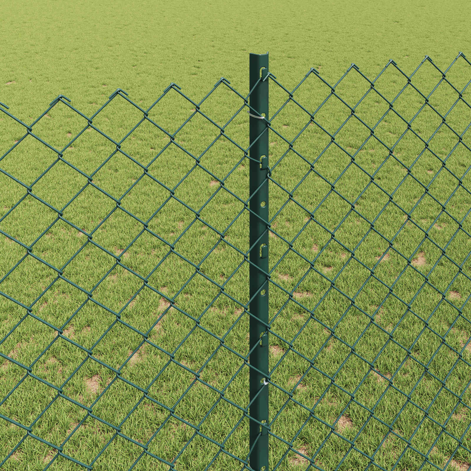 Ograda od lančanih veza s postom 10 x 1,6 m Zelena Mreža