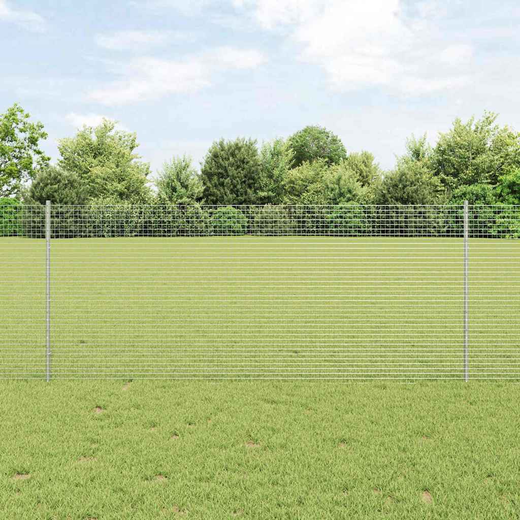 Zatvorena žičana ograda s postovima 10 x 1 m Pocinčani čelik