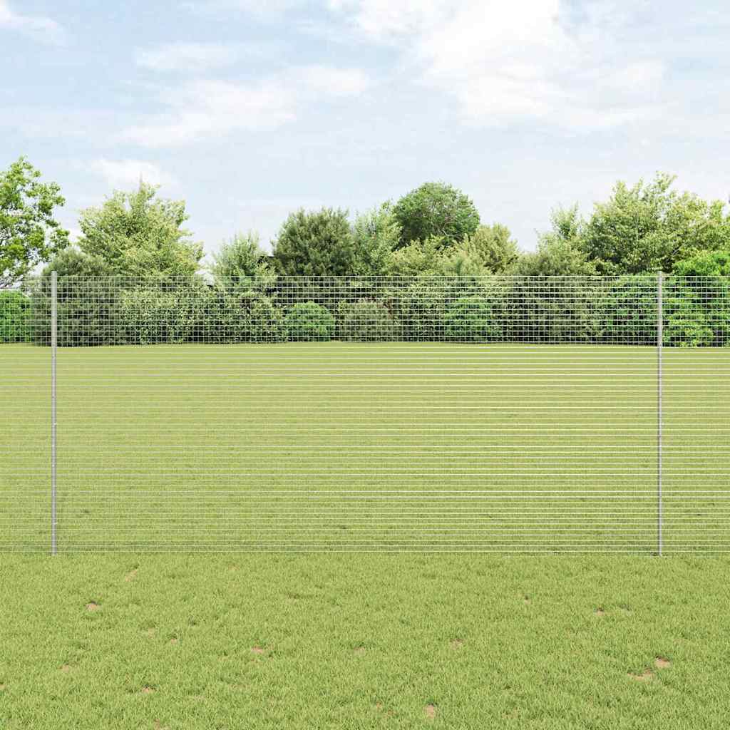 Zatvorena žičana ograda s postovima 10 x 1,4 m Pocinčani čelik