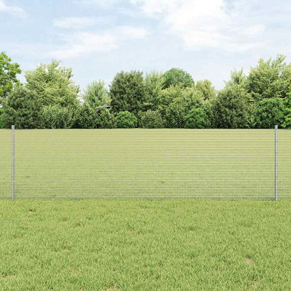 Zatvorena žičana ograda s postovima 25 x 0,6 m Pocinčani čelik