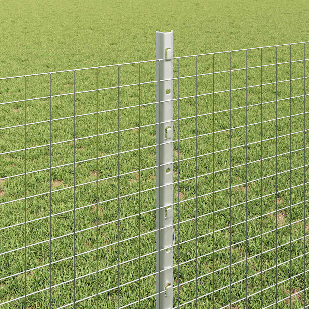 Zatvorena žičana ograda s postovima 25 x 0,8 m Pocinčani čelik