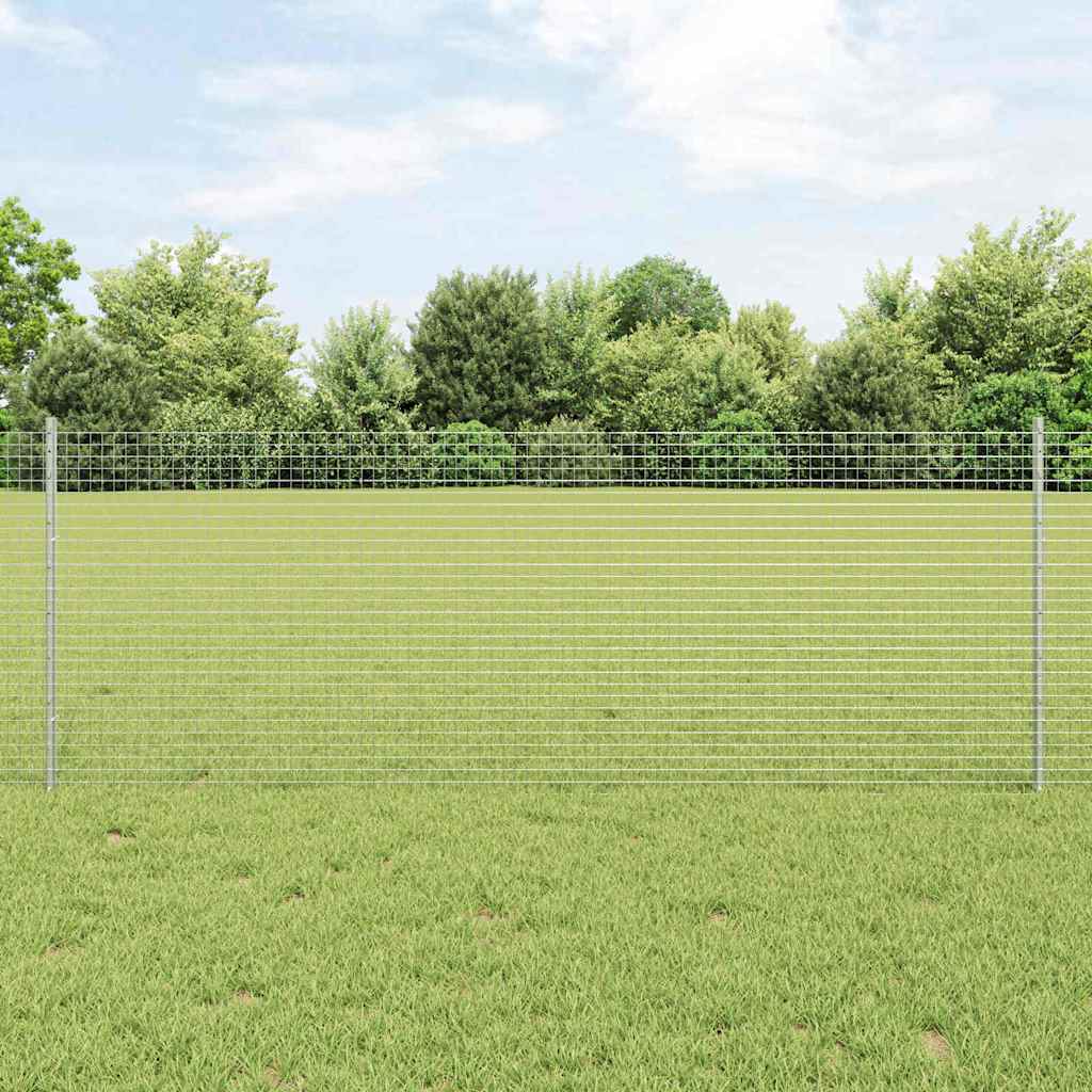Zatvorena žičana ograda s postovima 25 x 0,8 m Pocinčani čelik