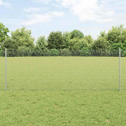 Zatvorena žičana ograda s postovima 25 x 0,8 m Pocinčani čelik