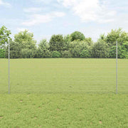 Zatvorena žičana ograda s postovima 25 x 1,2 m Pocinčani čelik