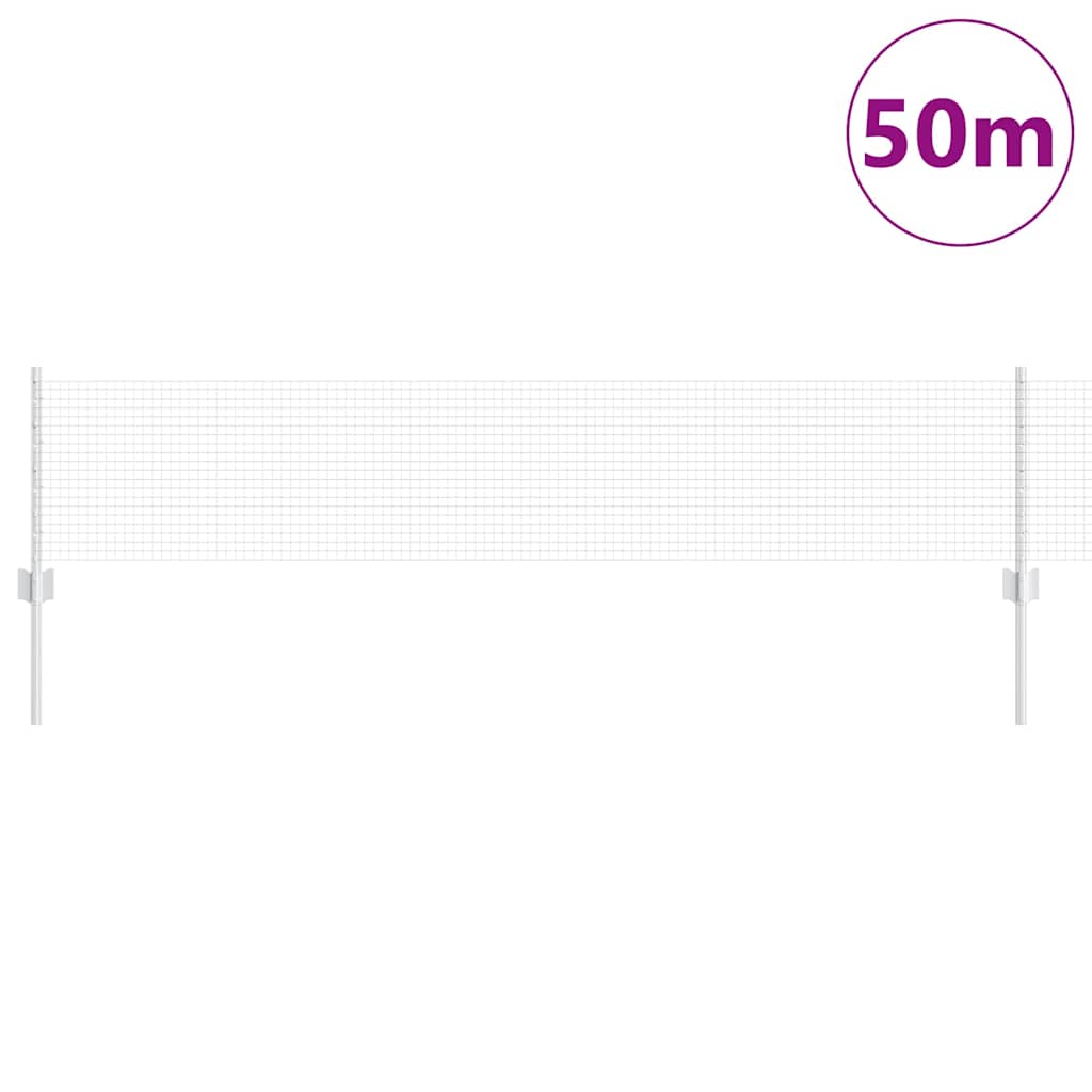 Zatvorena žičana ograda s postovima 50 x 0,4 m Pocinčani čelik