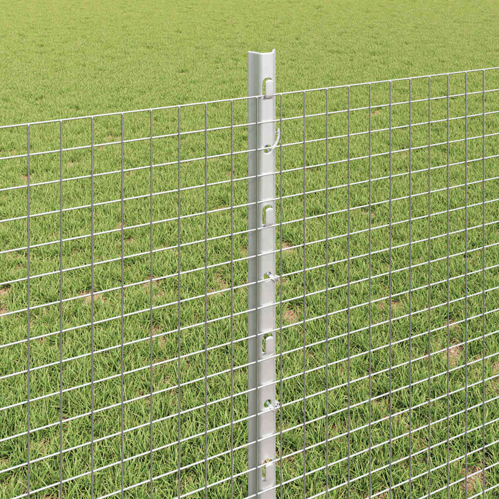 Zatvorena žičana ograda s postovima 50 x 0,8 m Pocinčani čelik