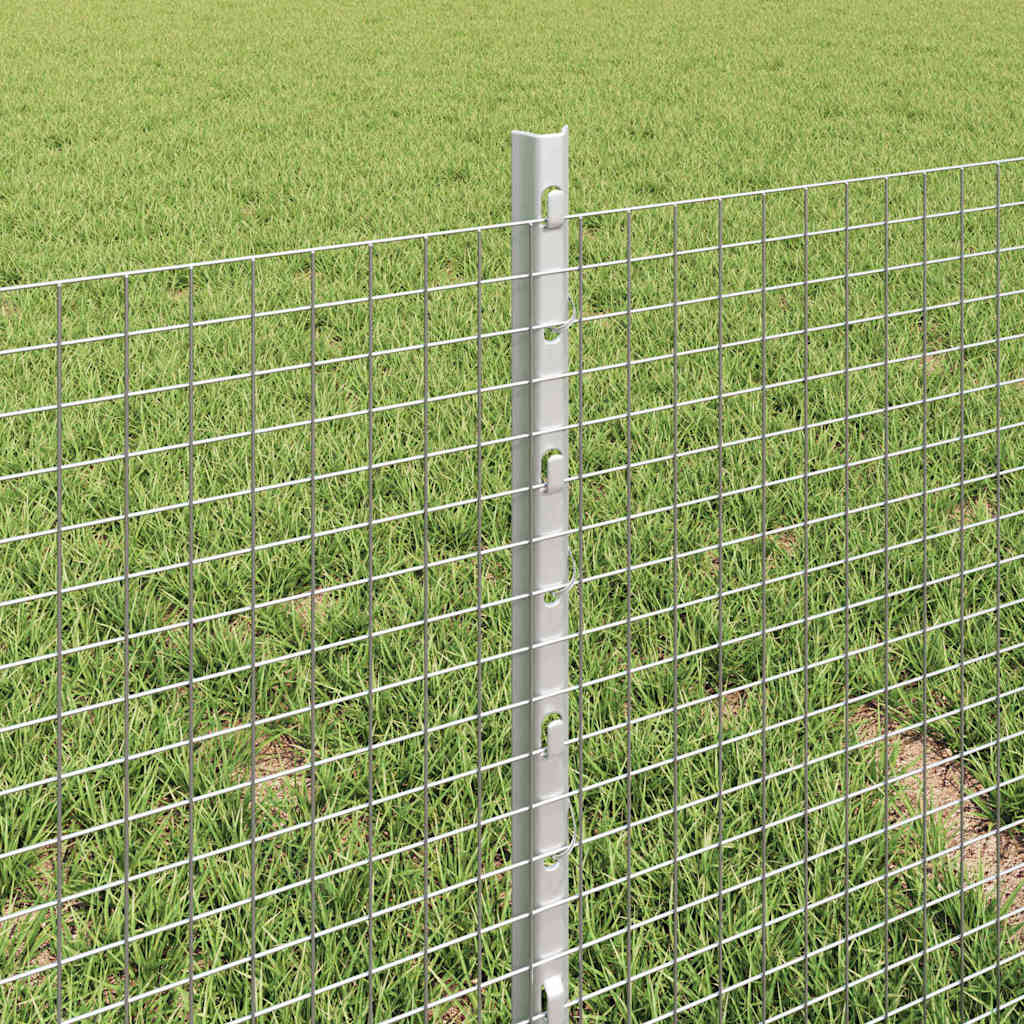 Zatvorena žičana ograda s postovima 100 x 0,4 m Pocinčani čelik