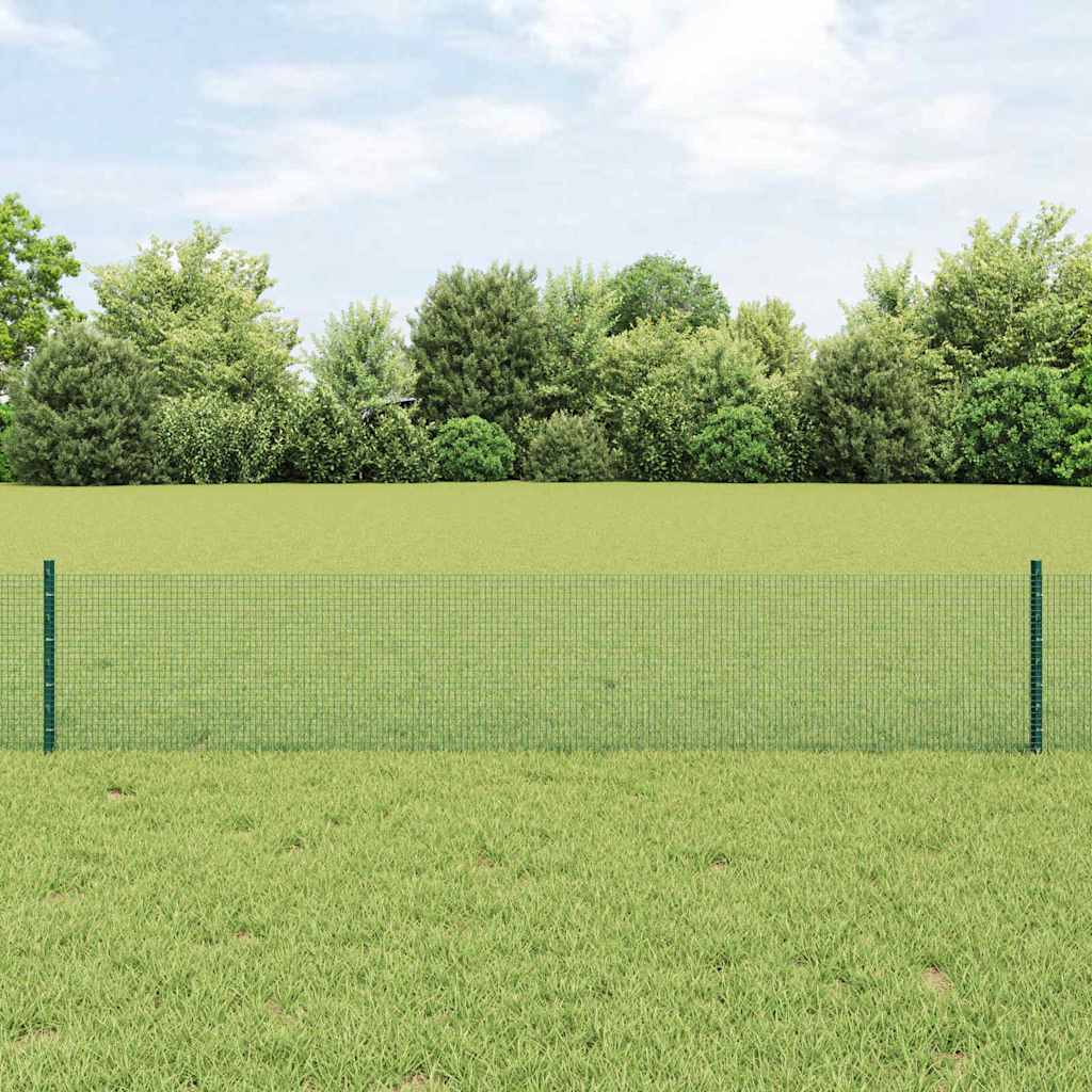 Zatvorena žičana ograda s postovima 10 x 0,4 m Zelena Mreža