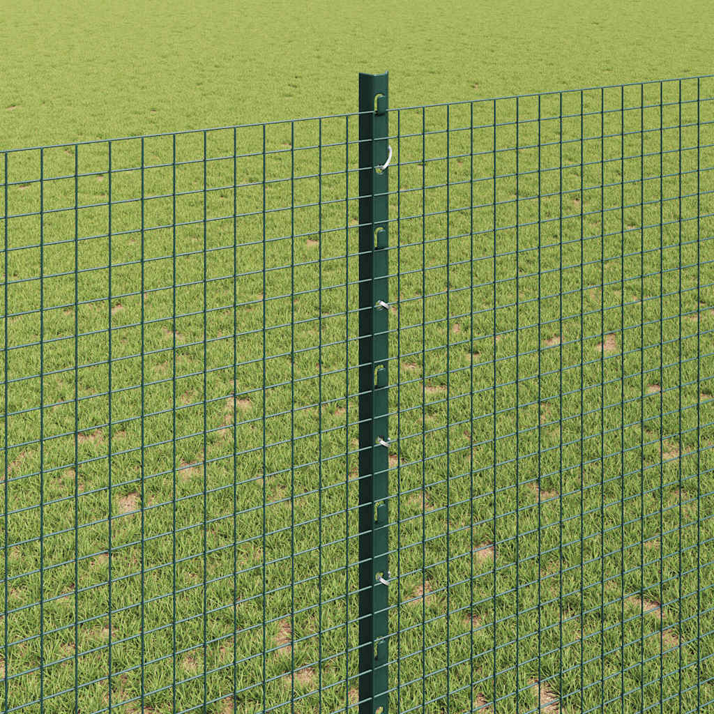 Zatvorena žičana ograda s postovima 10 x 1,4 m Zelena Mreža