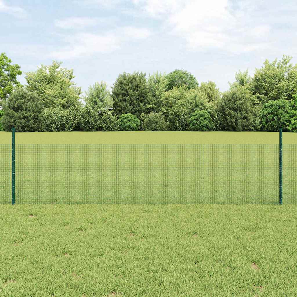 Zatvorena žičana ograda s postovima 25 x 0,5 m Pocinčani čelik