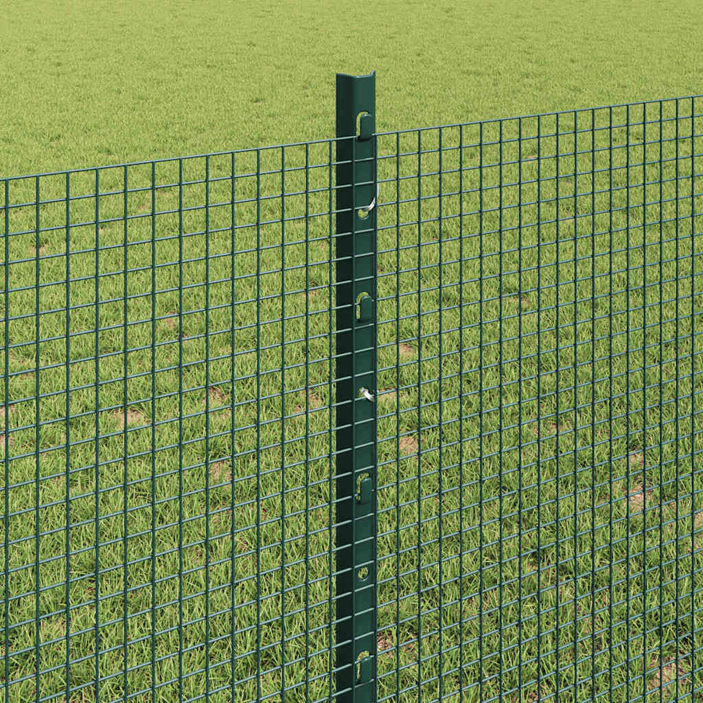 Zatvorena žičana ograda s postovima 25 x 0,8 m Zelena Mreža