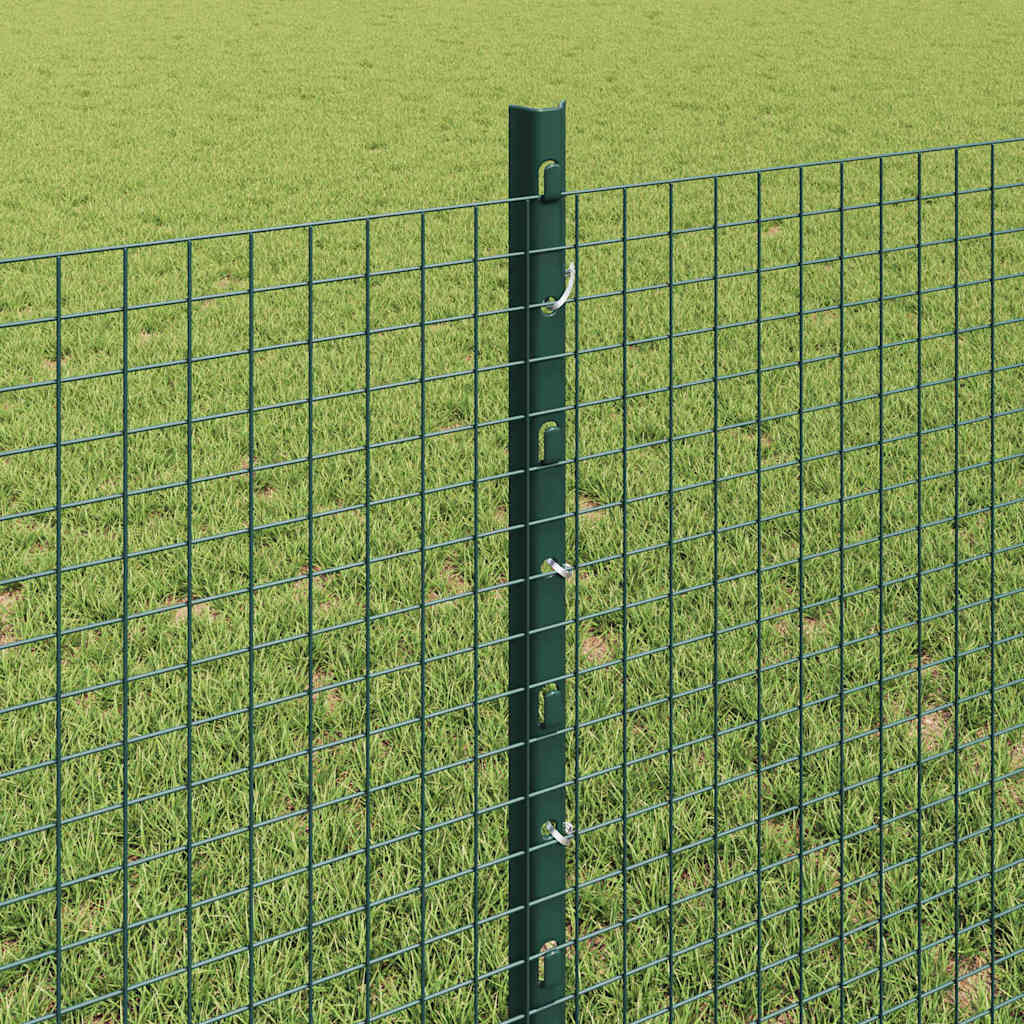 Zatvorena žičana ograda s postovima 25 x 0,8 m Zelena Mreža