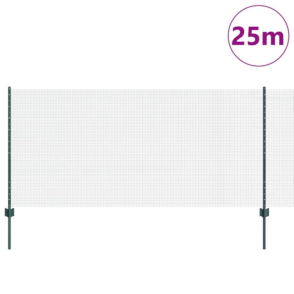 Zavarena žičana ograda s postom 25 x 1 m (Š x V)