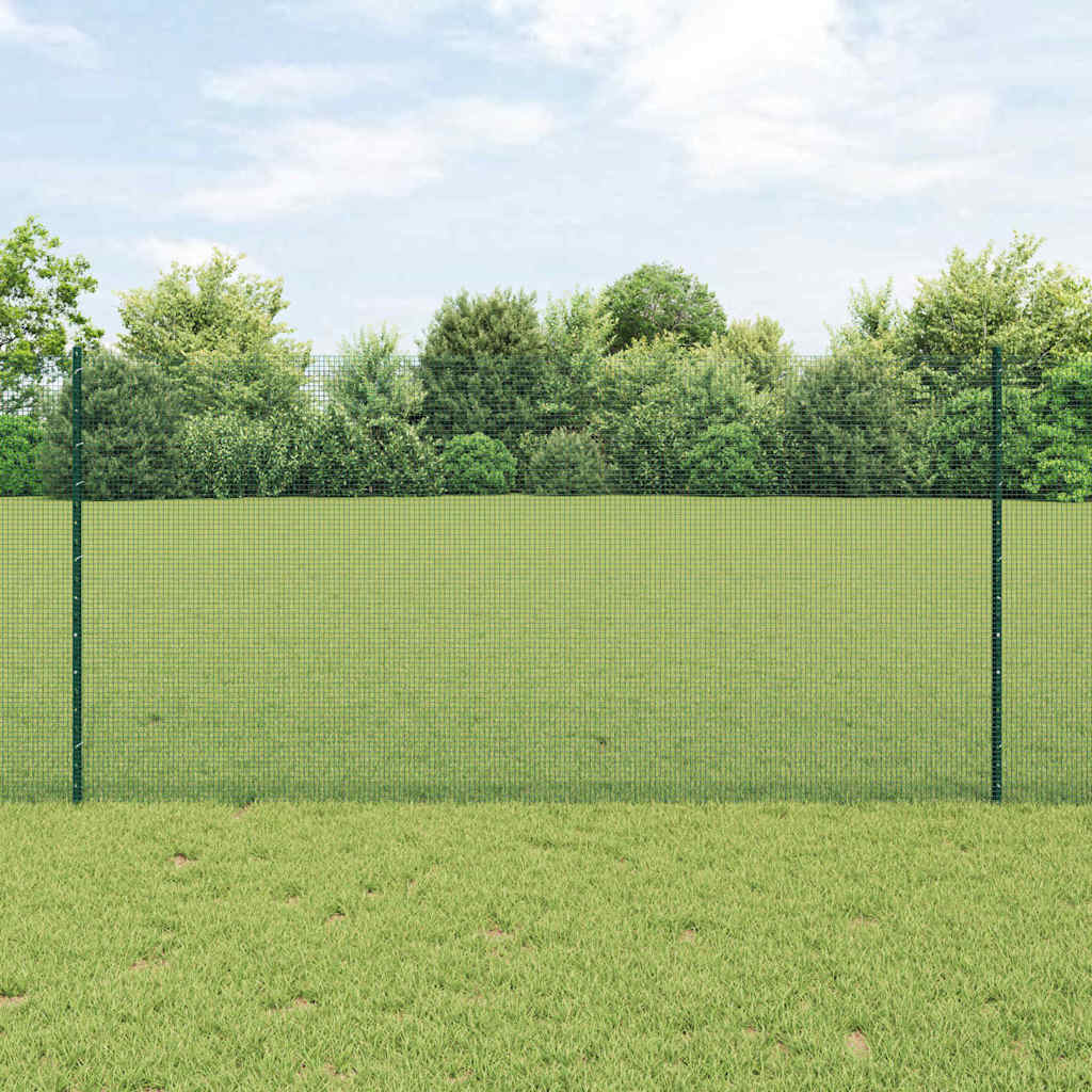 Zavarena žičana ograda s postom 25 x 1,2 m Zelena Mreža