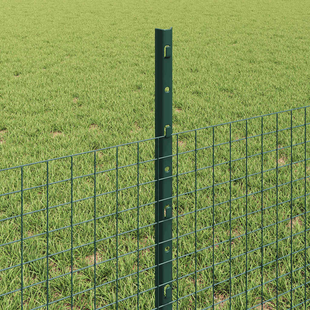 Zatvorena žičana ograda s postovima 50 x 0,5 m Zelena Mreža