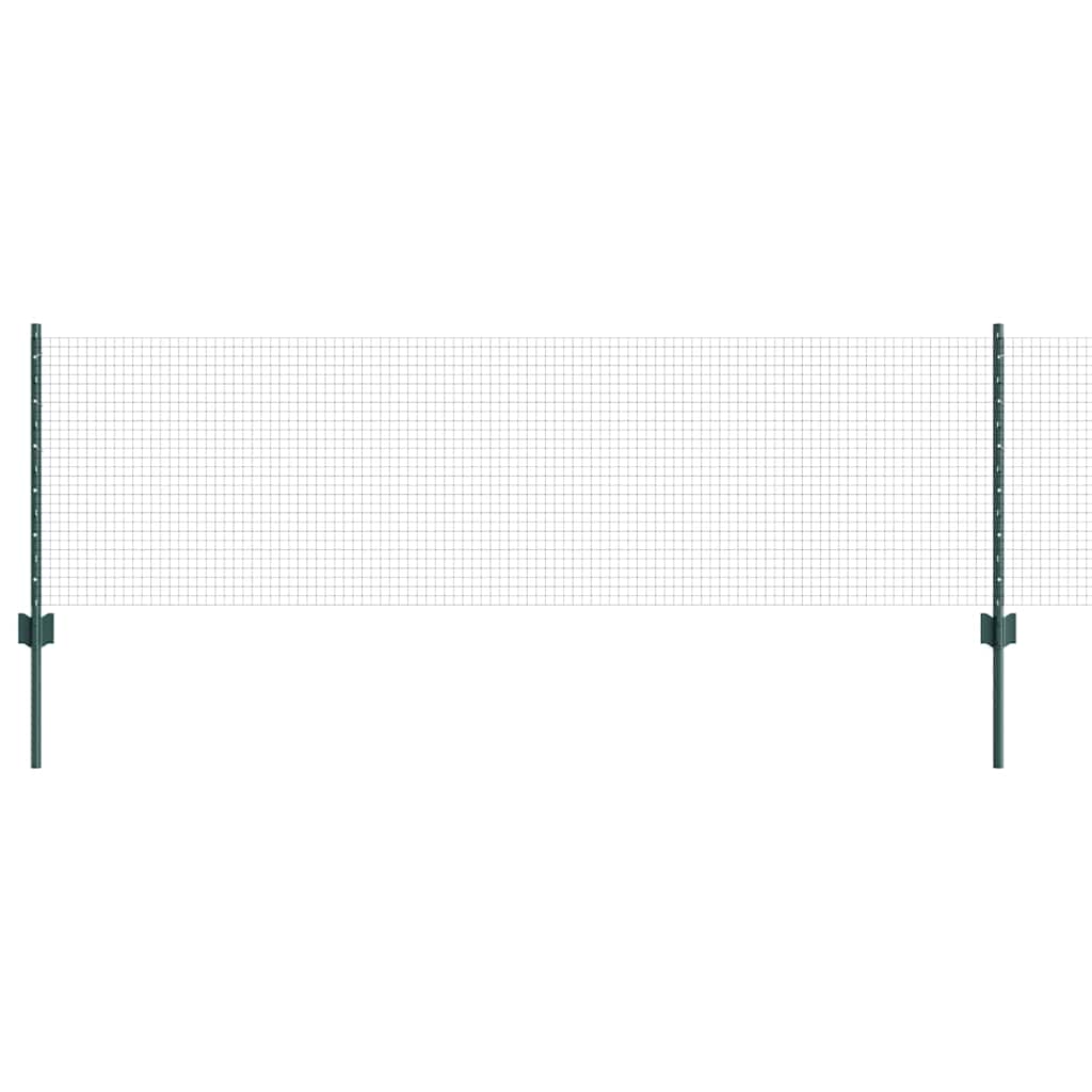 Zatvorena žičana ograda s postovima 50 x 0,6 m Zelena Mreža