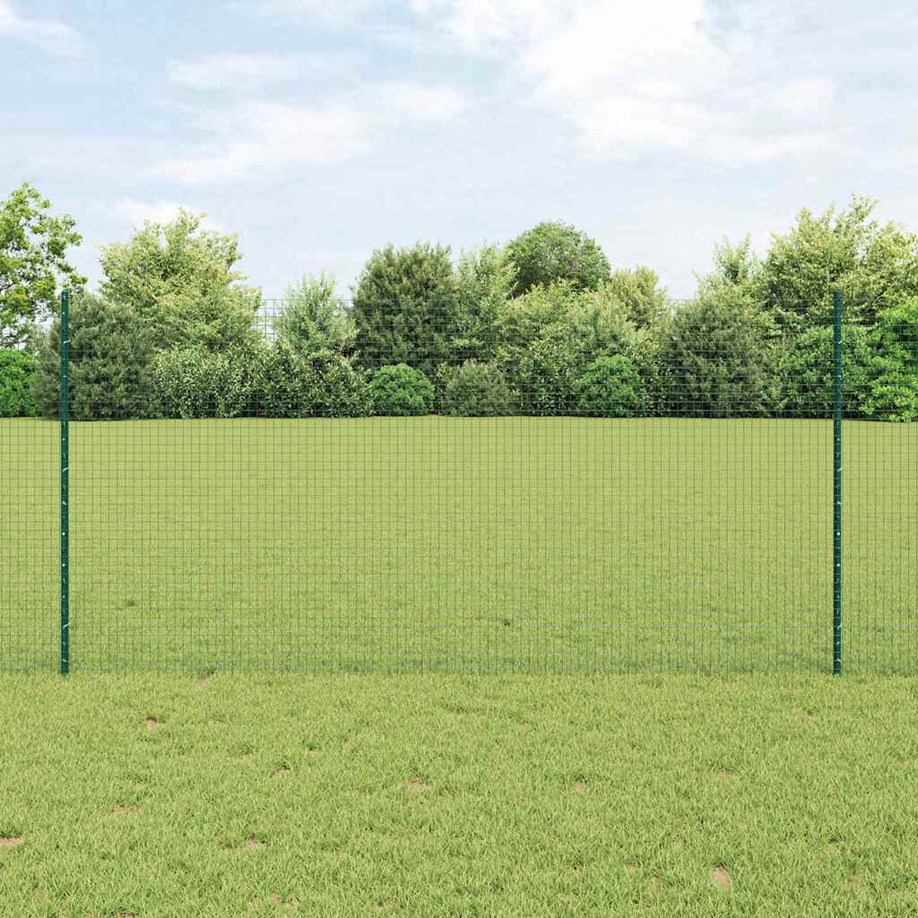 Zatvorena žičana ograda s postovima 50 x 1,2 m Zelena Mreža