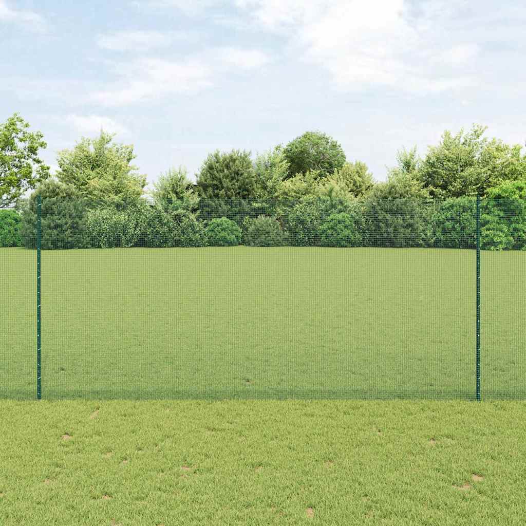 Zavarena žičana ograda s postom 50 x 1,4 m Zelena Mreža