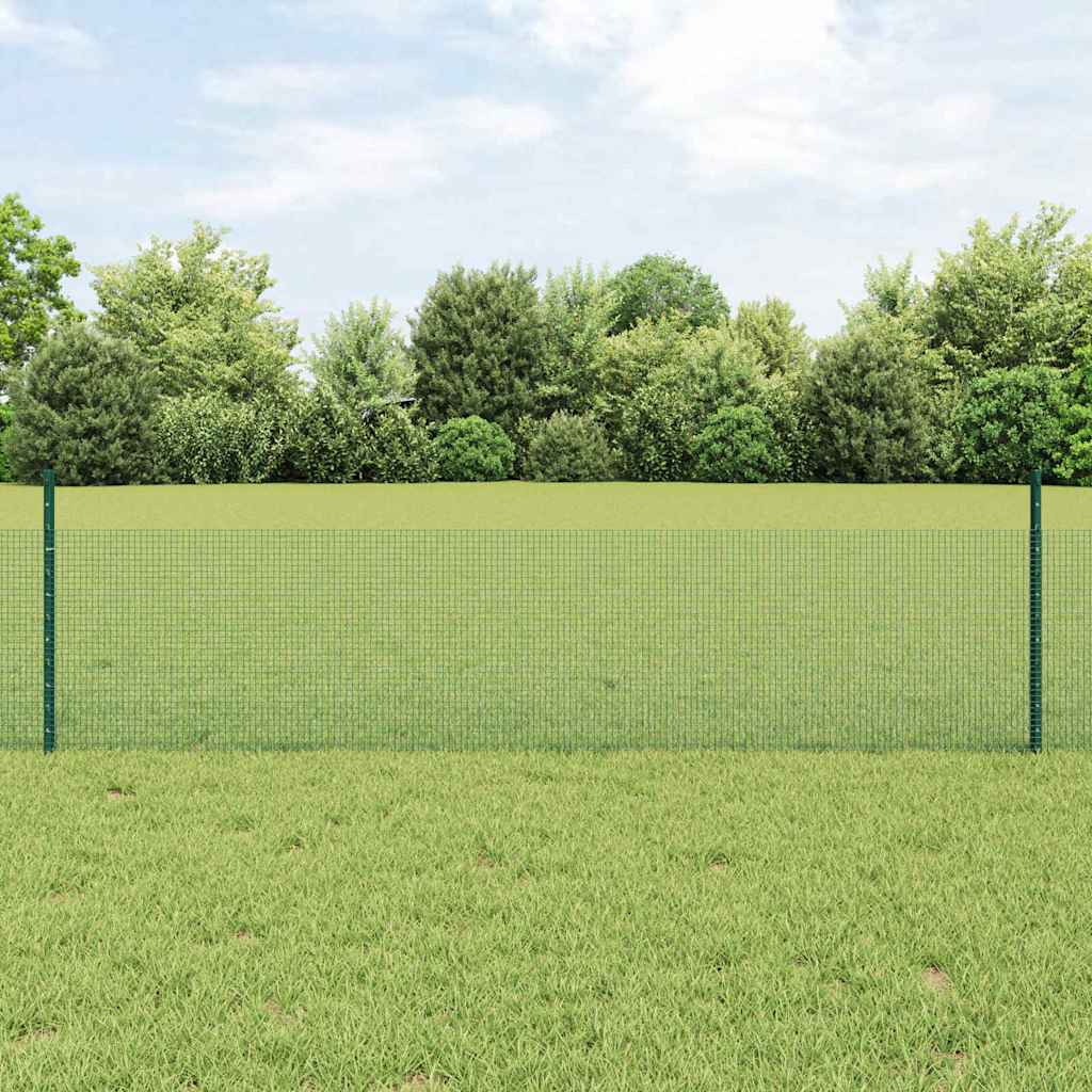 Zavarena žičana ograda s postom 100 x 0,5 m Zelena Mreža