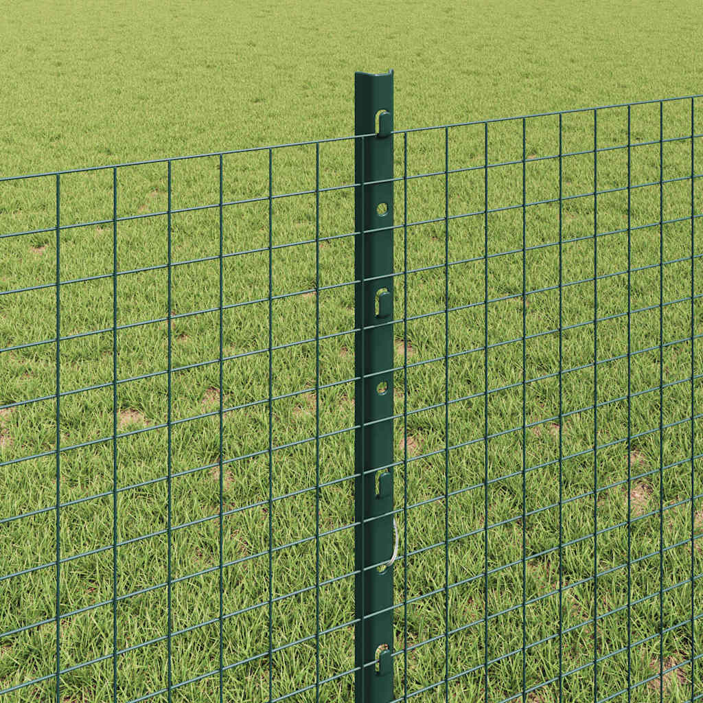 Zatvorena žičana ograda s postovima 100 x 0,8 m Zelena Mreža