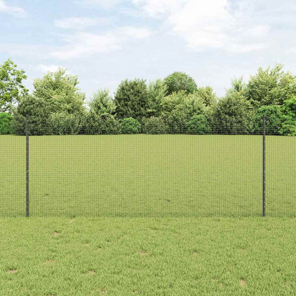 Zatvorena žičana ograda s postovima 10 x 1 m Pocinčani čelik